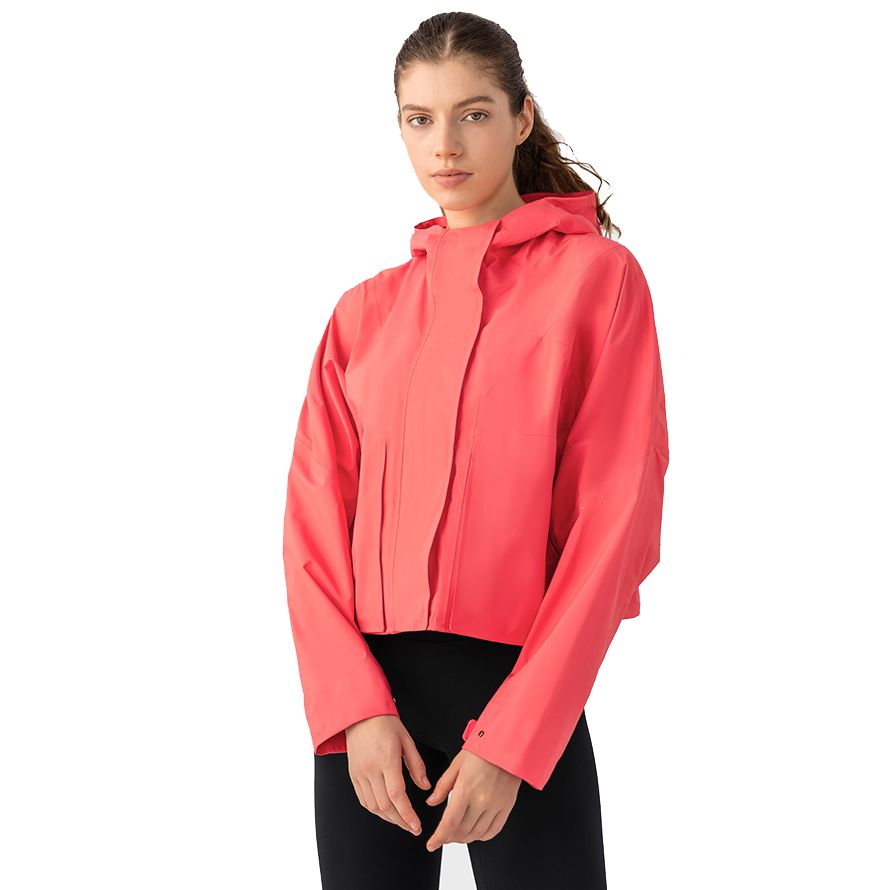 Fashion High Quality Outdoor Running Waterproof Lulu Gym Crop Hoodie Windbreaker Women Hiking Sports Jacket