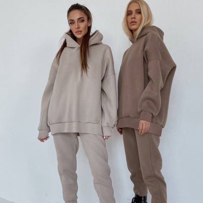 Fashionable Ladies Jogging Sportswear Sports Jogger Sweatshirt Fitness Tracksuit Set for Women