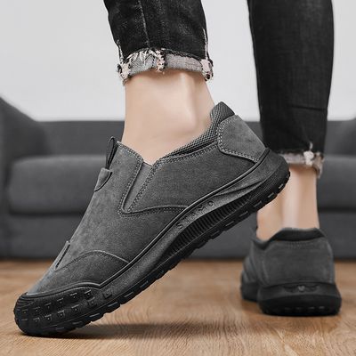 Mocassins noirs en cuir de haute qualité pour hommes, en vente en gros, à enfiler, collection 2023, prix bas, chaussures décontractées