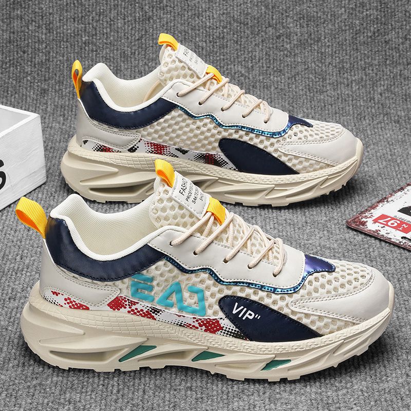 Chaussures de course en maille épaisse et tendance, pointures 39 à 44, respirantes, pour hommes