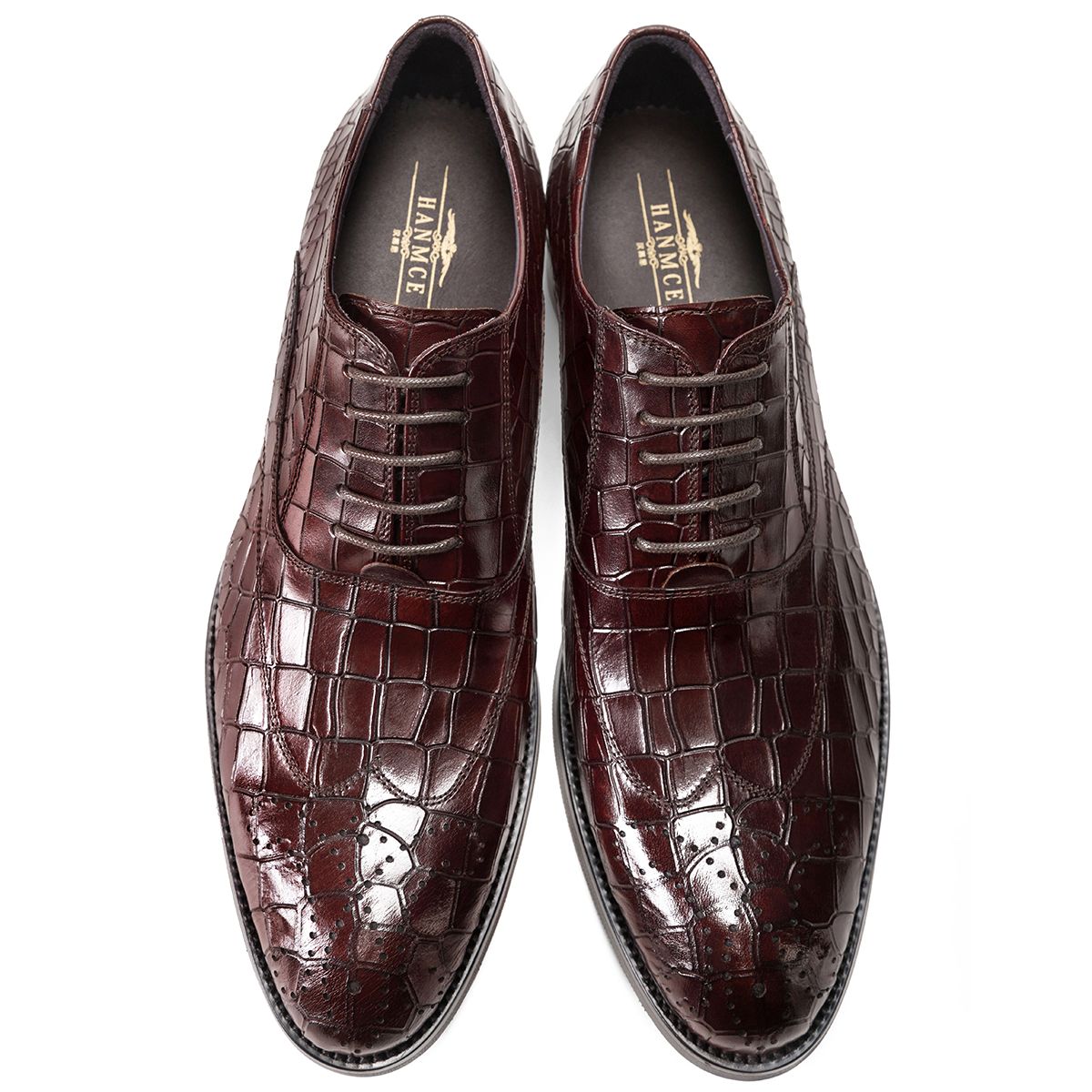 Chaussures Oxford élégantes en cuir véritable haut de gamme pour hommes, idéales pour le bureau et les mariages, grandes tailles disponibles (collection 2026).