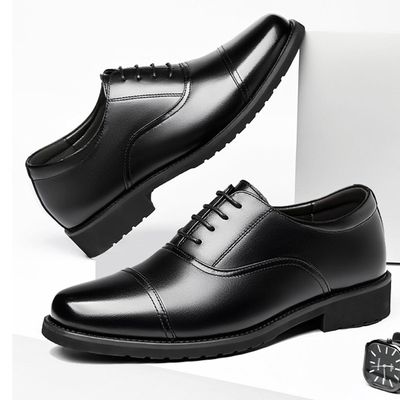 Chaussures en cuir pour hommes, chaussures habillées haut de gamme à bout pointu, chaussures décontractées polyvalentes, respirantes, idéales pour le mariage et le bureau.