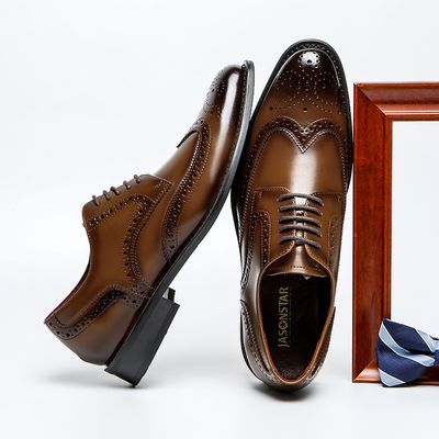 Fashion Walking Style Men Business Shoes Genuine Leather Men's Office Dress Shoes Oxfords 2025 Hot Selling  Products