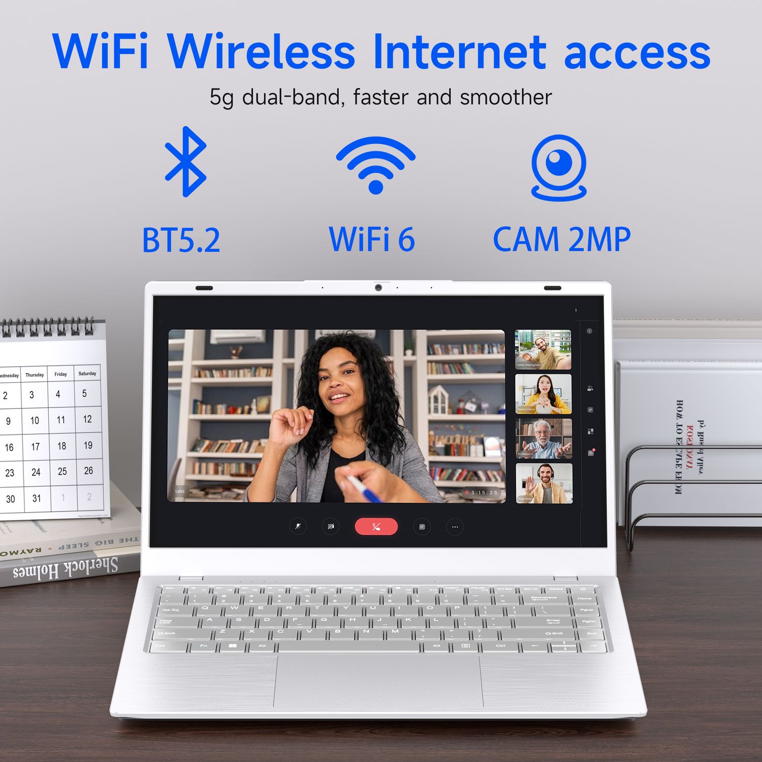 Laptop 14 Inch Intel N150 Quad Core 12GB DDR5 up to 3.60 GHz Ordinateur Portable Notebook Computer PC 256GB SSD