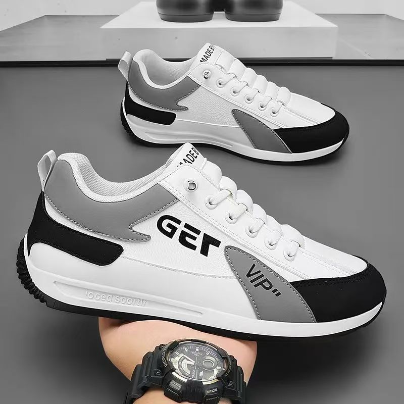 Y Trendy Versatile PU Men Sneakers Soft-Soled Casual Running Walking Style Sports Shoes Non-Slip  Wear-Resistant Shoes for Men