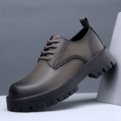 New Arrival Prom Office Formal Occasion Mans Fancy PU Leather Shoes Autumn Wedding Dress Shoes Business Platform Shoes for Men