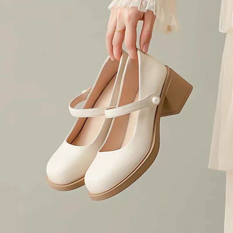2023 Loafers Women Spring Leather Mary Jane Shoes Woman High Quality School Style Casual  Ladies Loafers