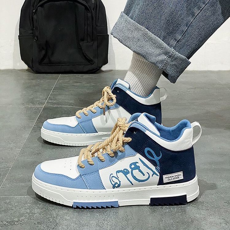 Chaussures montantes pour hommes - Autres chaussures de sport tendance à semelles épaisses - Baskets pour hommes