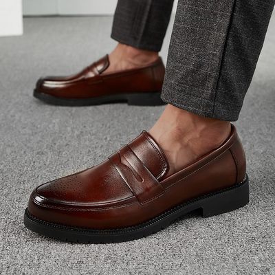 2024 Formal Chef Shoes Kitchen Men Breathable Loafers Shoes New Design Big Size Men's Casual Dress Shoes Leather Pairs for Men