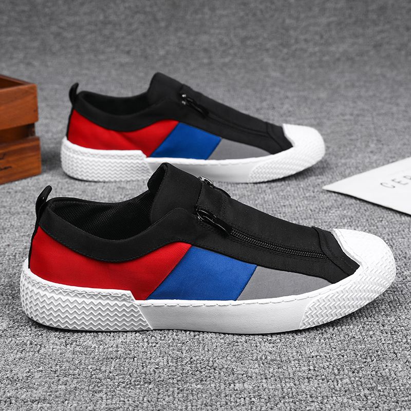 Flat Gump Lace up Casual Canvas Shoe Umbrella Cloth Trendy Board Mens Casual Shoes