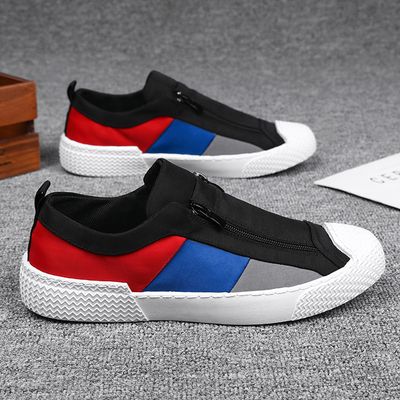 Flat Gump Lace up Casual Canvas Shoe Umbrella Cloth Trendy Board Mens Casual Shoes