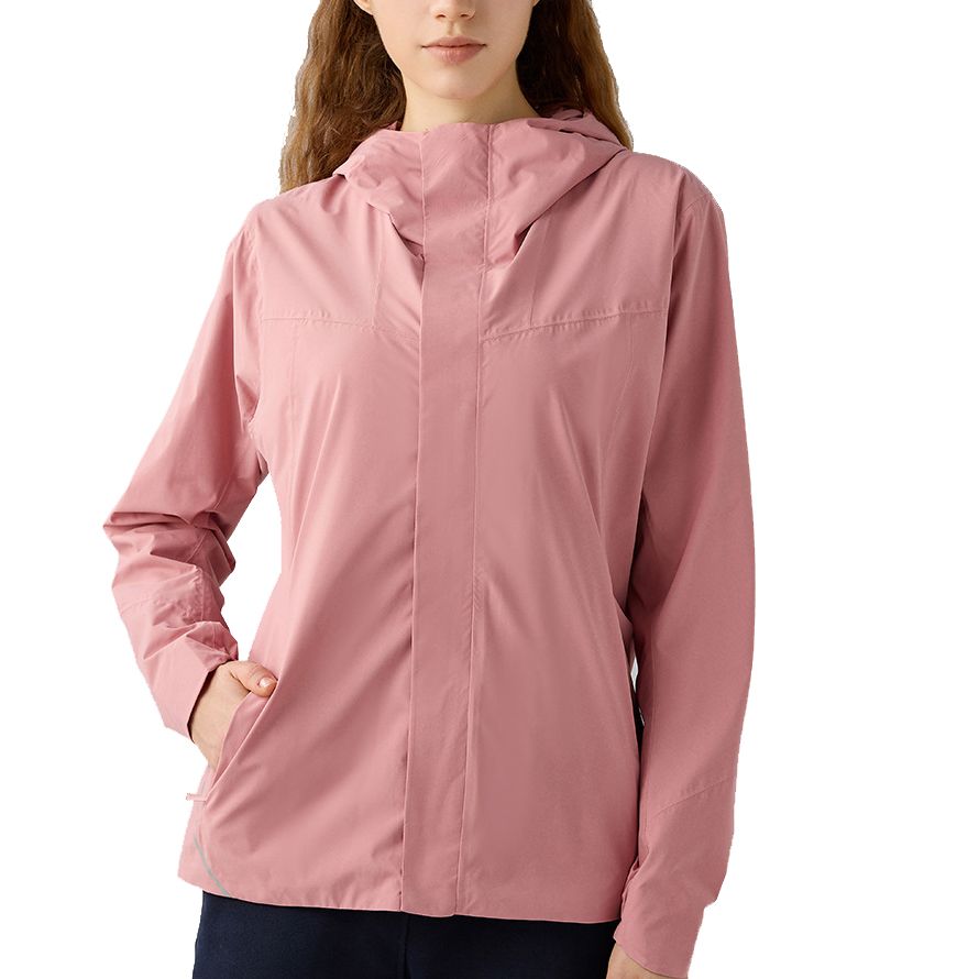 Fashion Winter Outdoor Running Zipper Pockets Gym Fleece Hoodie Hiking Women Waterproof Windbreaker Sports Jacket