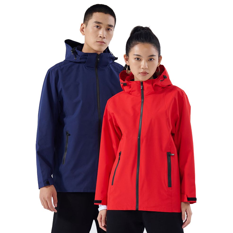 Fashion S-4XL Outdoor Running Zipper Pockets Hiking Gym Unisex Hoodie Men Women Hooded Waterproof Windbreaker Jacket
