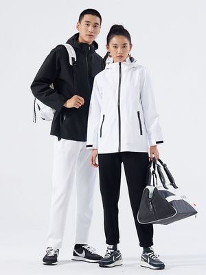 Fashion S-4XL Outdoor Running Zipper Pockets Hiking Gym Unisex Hoodie Men Women Hooded Waterproof Windbreaker Jacket