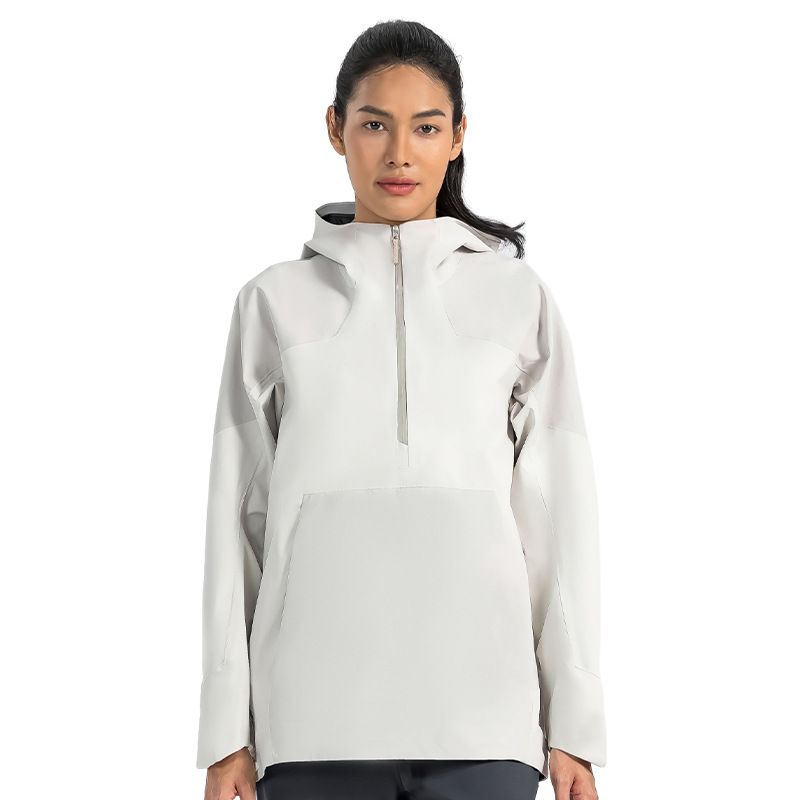 Xsunwing Unisex Women's Fashion Outdoor Waterproof Windbreaker Hooded Rain Jacket Warm Hardshell Jackets With Pockets WDQ056