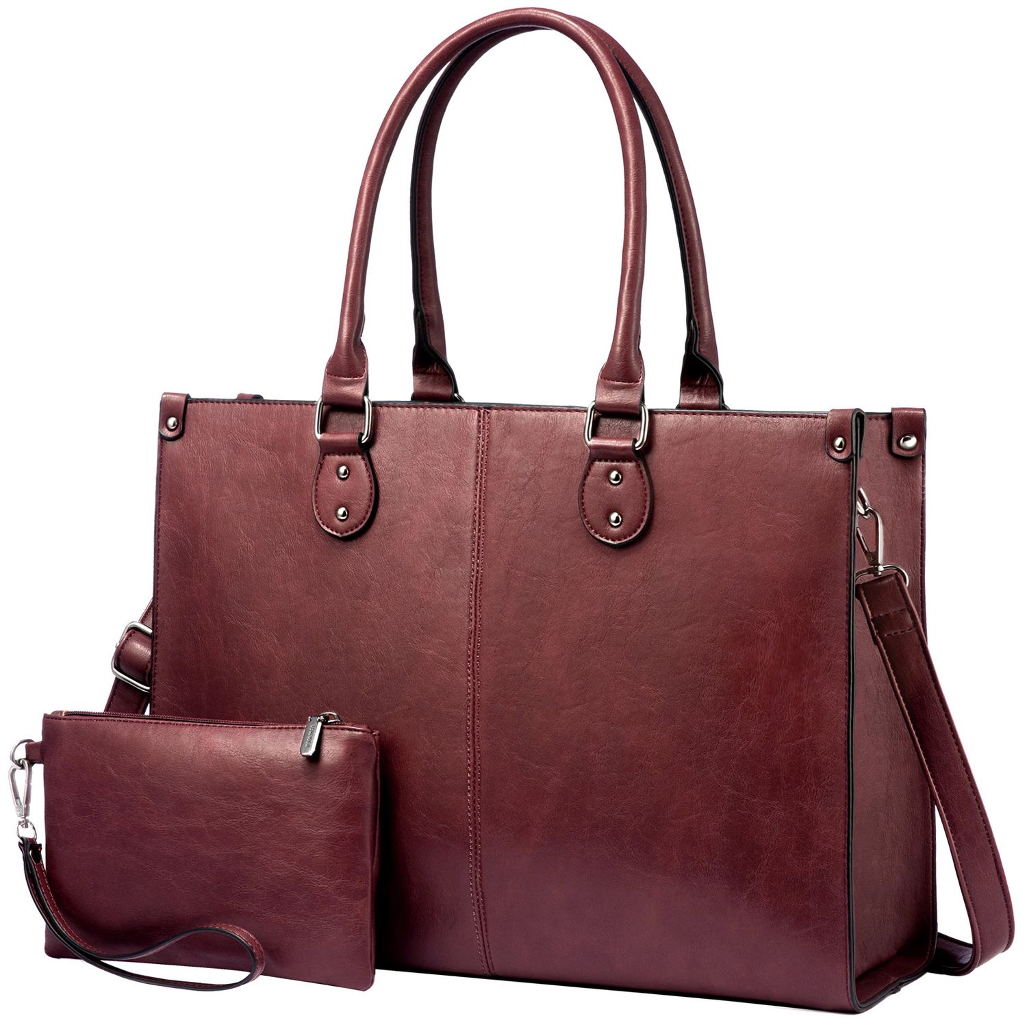 LOVEVOOK 15.6 in Wholesale New Custom 2pc Ladies Handbag Purse Bag Fashion Top Quality Leather Elegant Handbags for Women Luxury