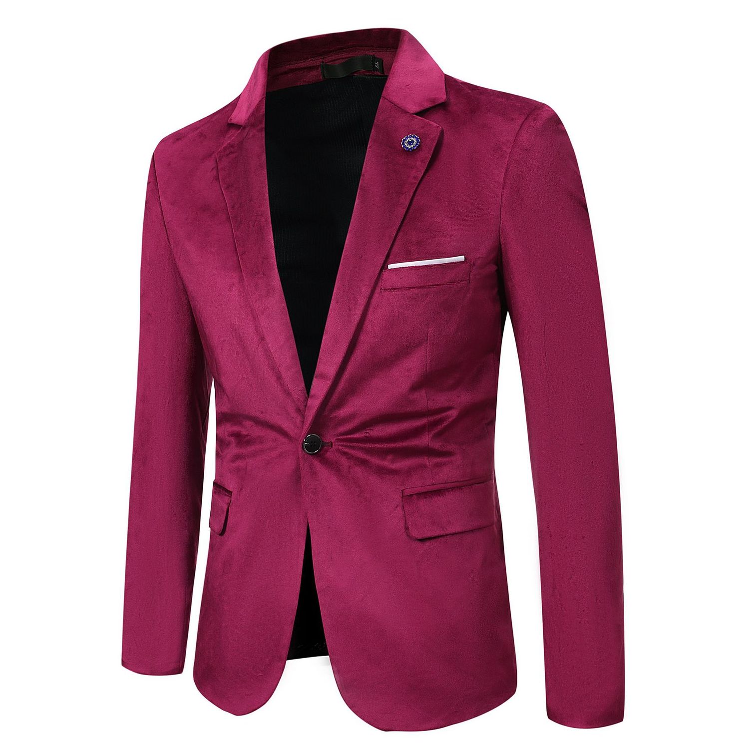 custom New Fashion Men's Slim Fit Blazer Jacket - Business Casual Suit, Trendy Office Wear, Stretch Comfort