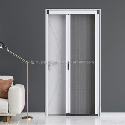 Porte coulissante invisible à plis et à structure en aluminium moderne sur mesure pour fenêtre de maison, moustiquaire anti-moustiques
