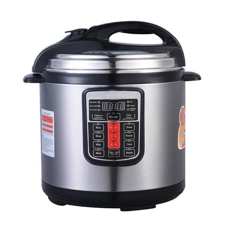 Cuiseur à riz électrique intelligent moderne de 6 L avec 12 menus, fonction maintien au chaud 24 h, cuve en aluminium et cuiseur vapeur pour aliments pour bébé, mini cuiseur à riz domestique