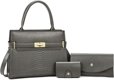 Women's PU Leather Convertible Shoulder Bag - Fashion Handbags with Removable Strap for Daily Use
