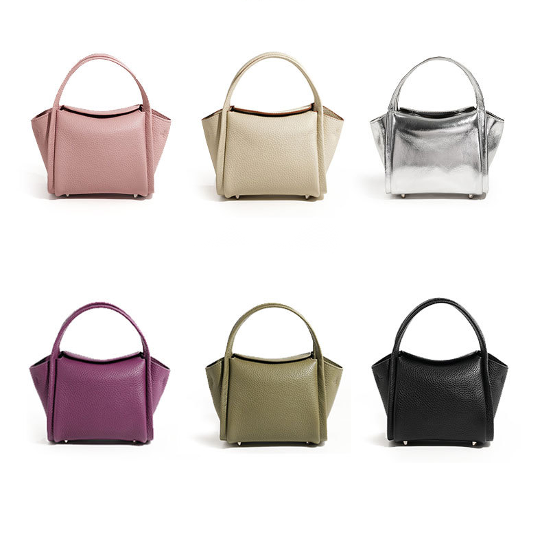 Leather Women's Crossbody Bags Classic Top Handle Handbags for Women Yuanbao Bag Designer Casual Ladies Purse Bag