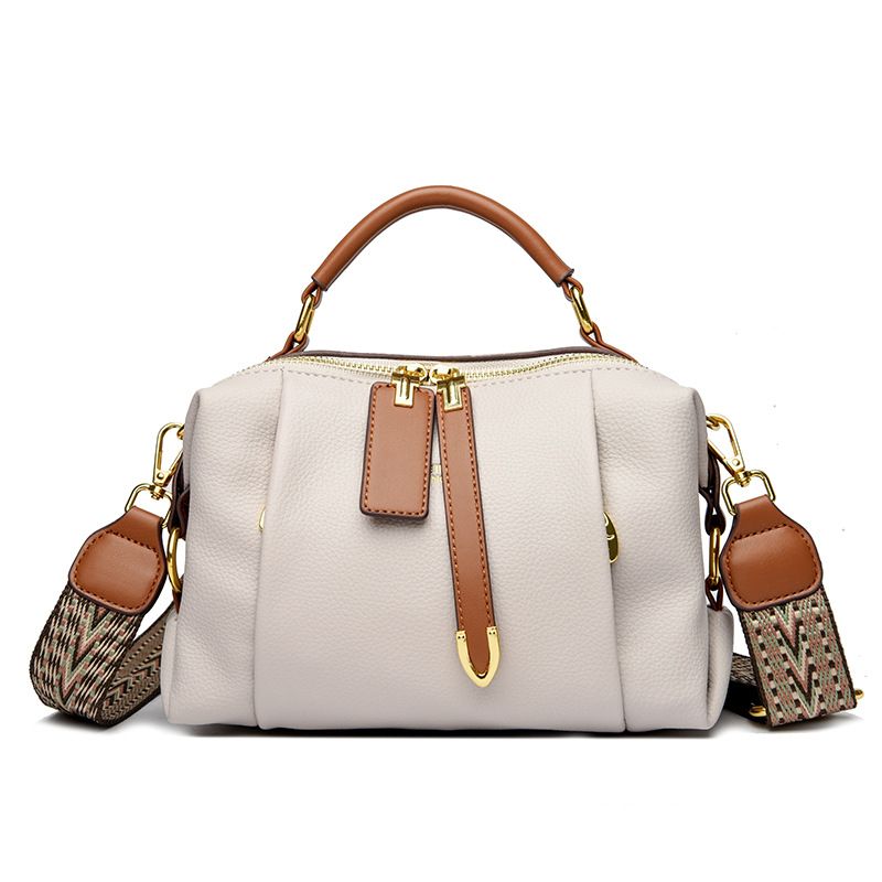 Custom Chinese Brand Women's Boston Bag KAIDIFEINIROO Large Capacity Waterproof PU Purse Kangaroo Soft Handle Luxury Handbag