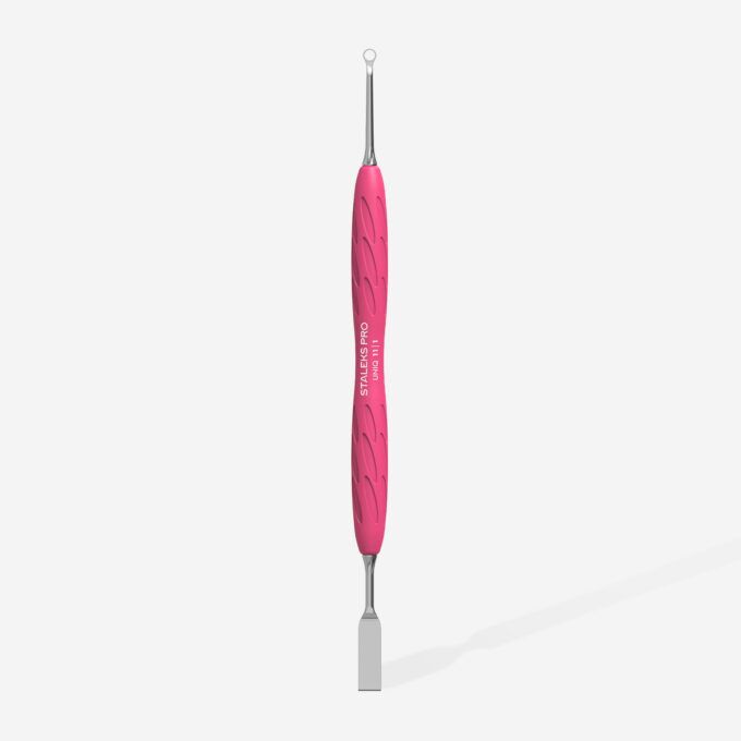 Manicure pusher Gummy with silicone handle UNIQ 11 TYPE 1