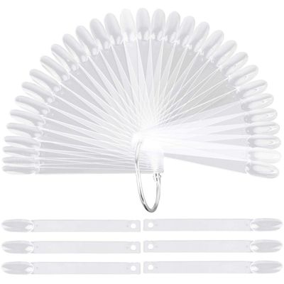50Pcs Oval Nail Color Display Tips