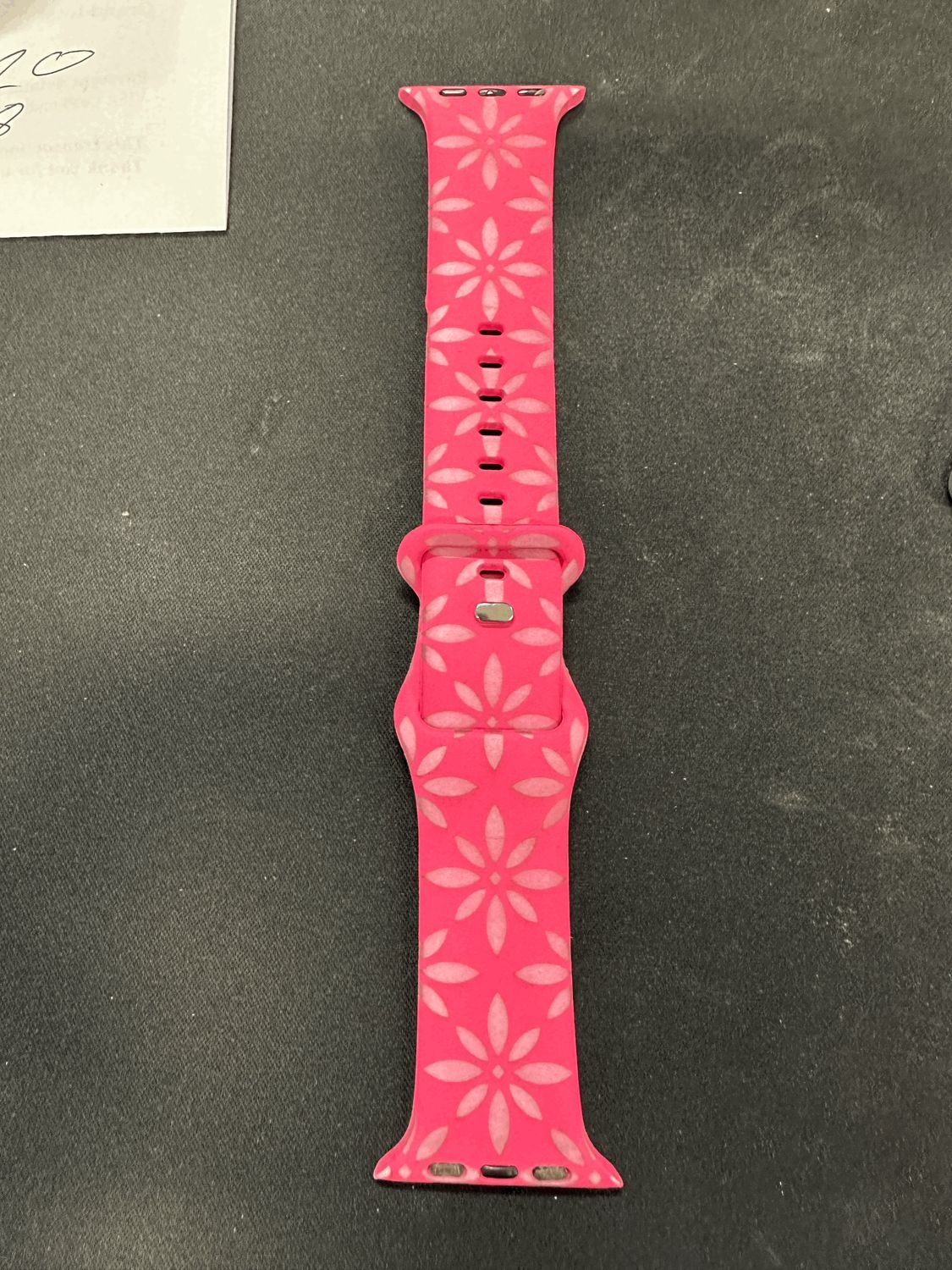 White Engraved Watch Strap (iWatch NOT included)