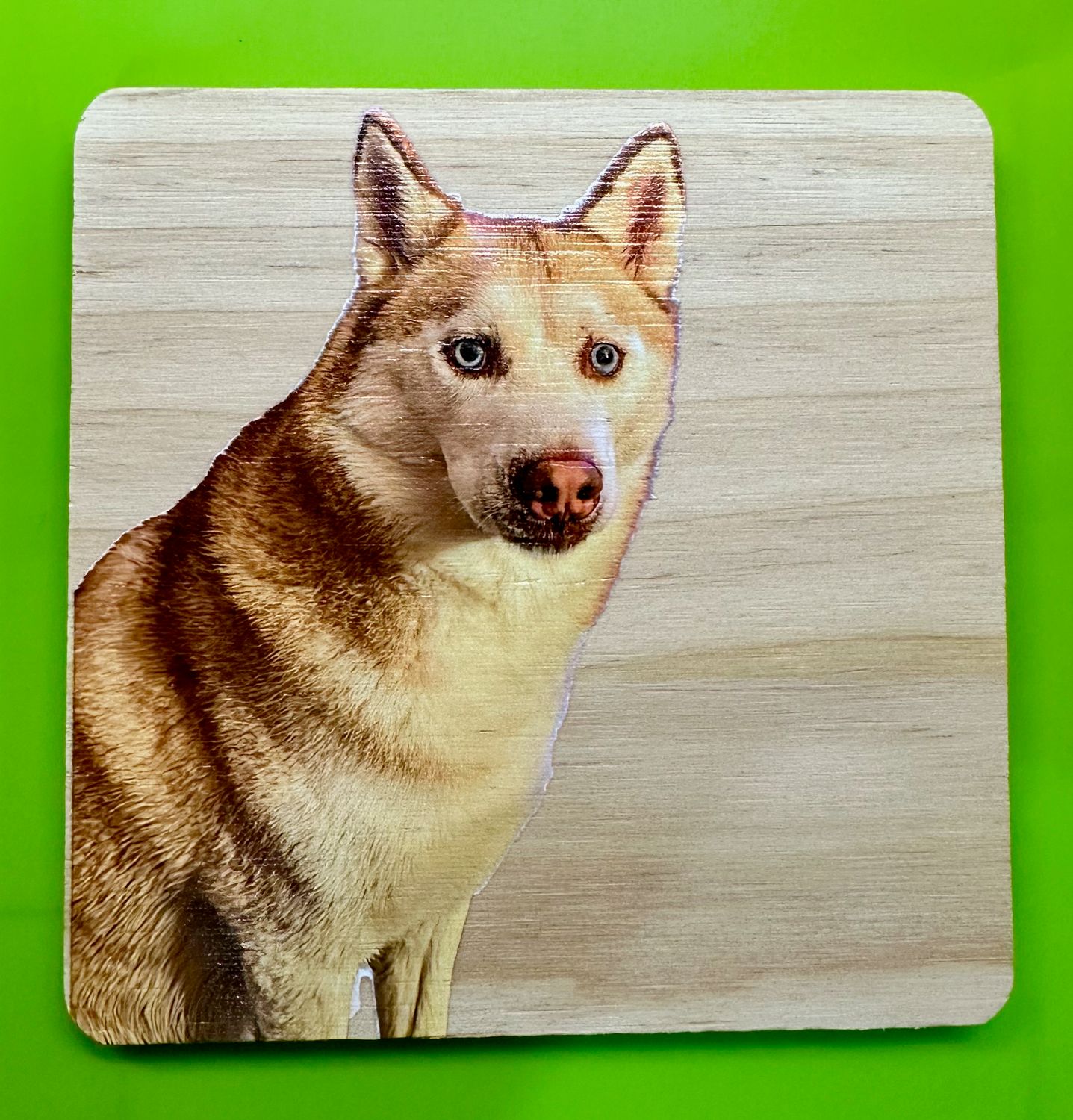 4 Wooden Personalised Coasters