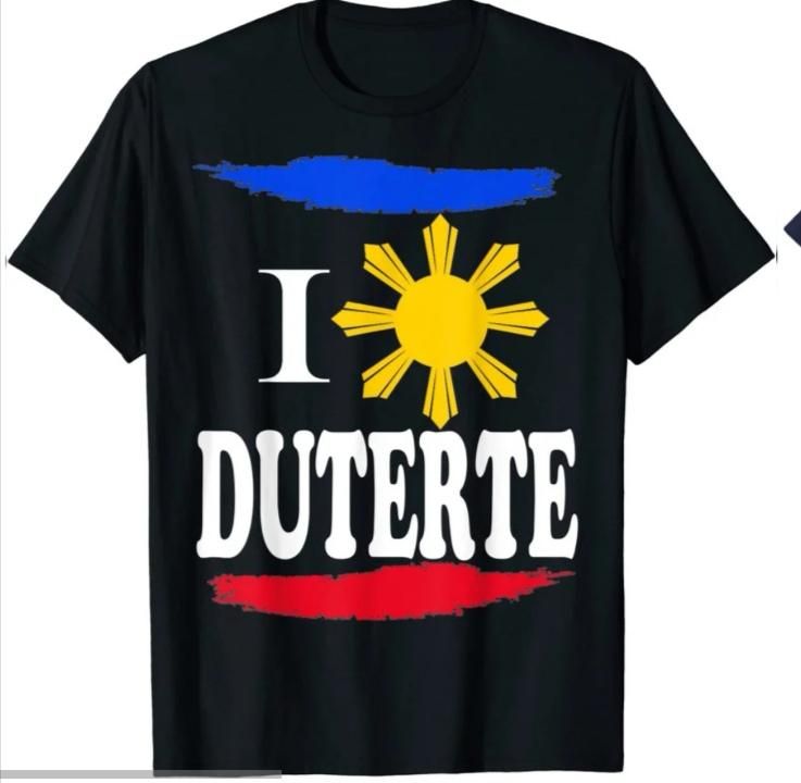Duterte T-Shirt aus Baumwolle, für Männer und Frauen.  Zwei Muster zur Auswahl: ( I Stand with Duterte und BRING HIM HOME)