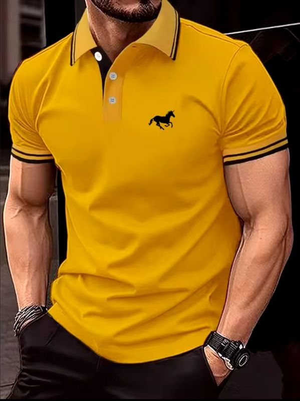 DINGSHITE Polo-Shirt – stilvolle Kurzarm-Polo-Shirt vereint Lässigkeit mit Eleganz und ist ideal für warme Tage. Herren Mode in 4 verschiedener Farben verfügbar. Gr. : S  bis XXXL