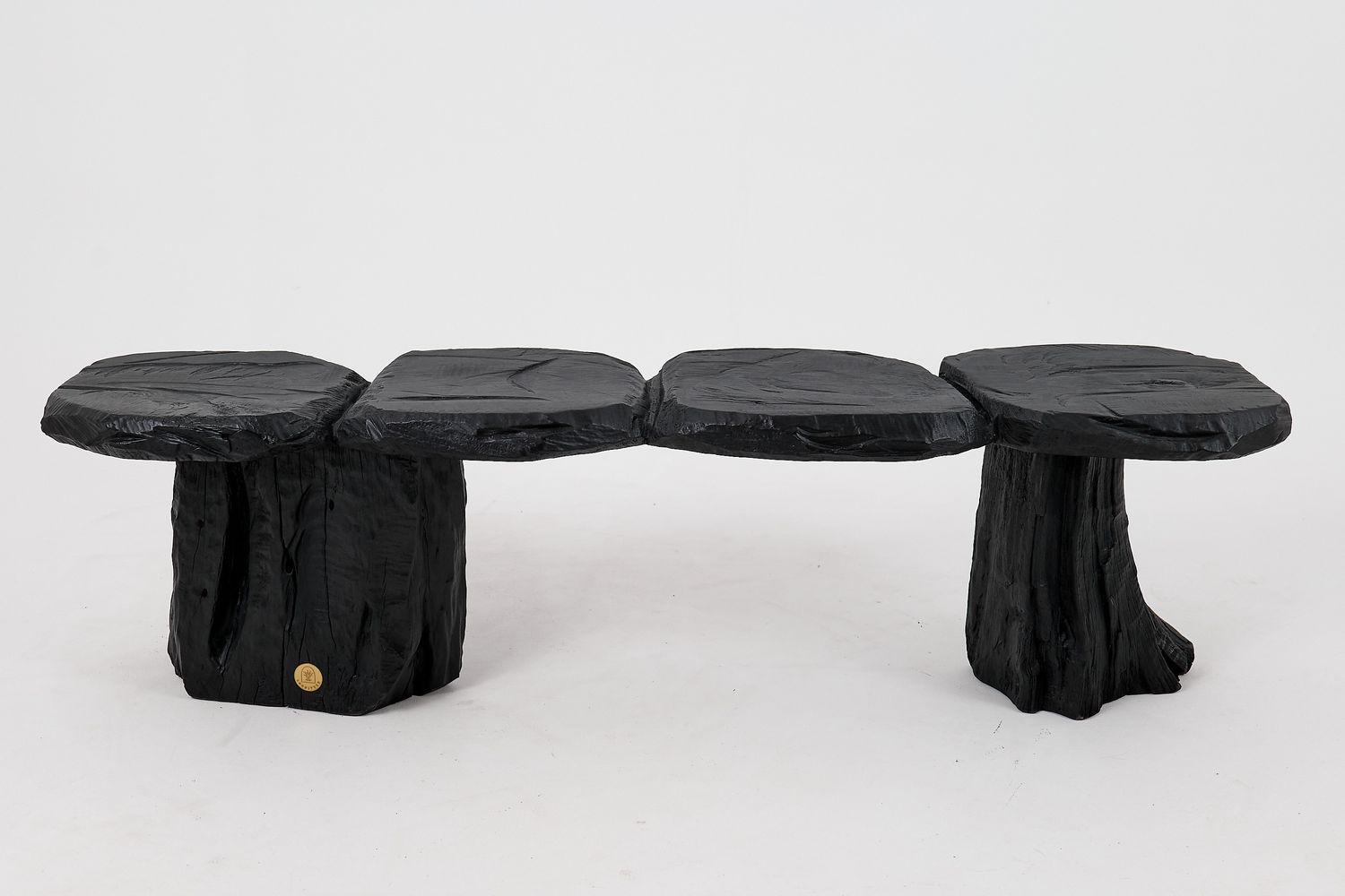 Jownik, Charred Wood Bench - Organic Character & Raw Elegance Jownik, Charred Wood Bench - Organic Character & Raw Elegance