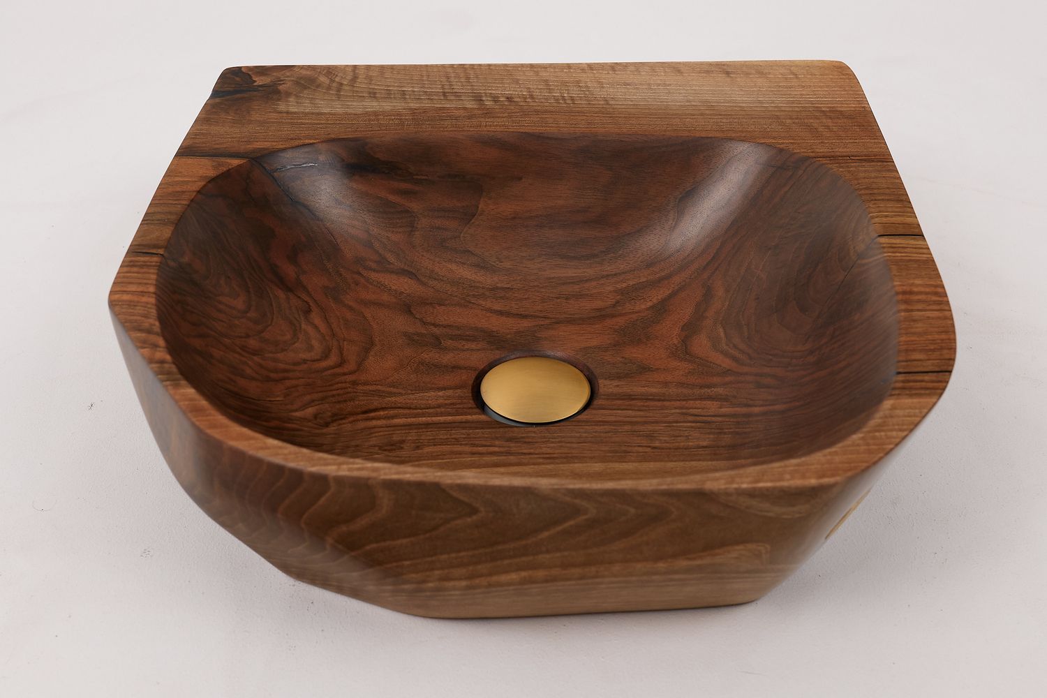 Banik, Organic Sculpted Wood Sink - Carved From Solid Wood Banik, Organic Sculpted Wood Sink - Carved From Solid Wood