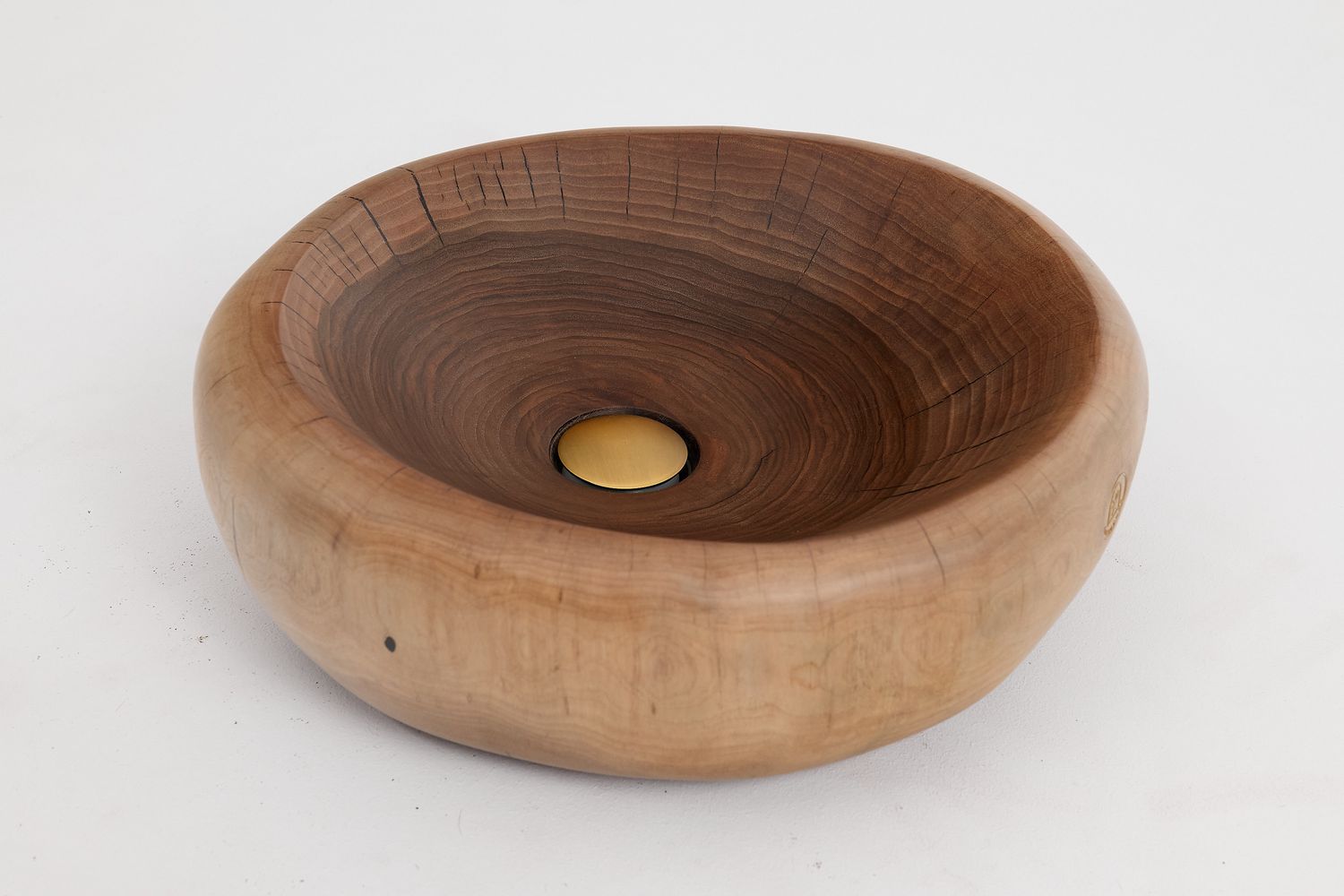 Banik, Organic Sculpted Wood Sink - Carved From Solid Wood Banik, Organic Sculpted Wood Sink - Carved From Solid Wood
