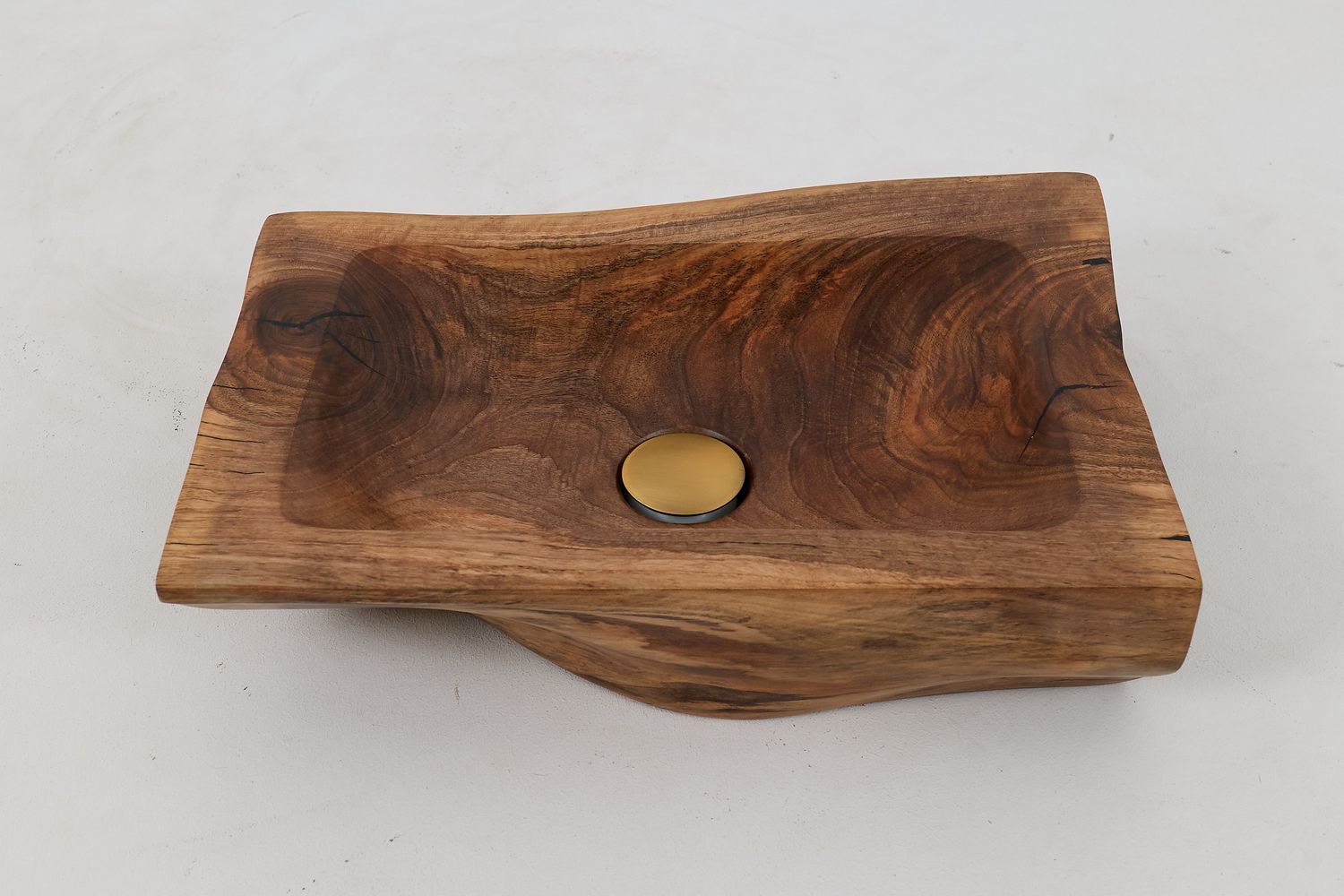 Banik, Organic Sculpted Wood Sink - Carved From Solid Wood Banik, Organic Sculpted Wood Sink - Carved From Solid Wood