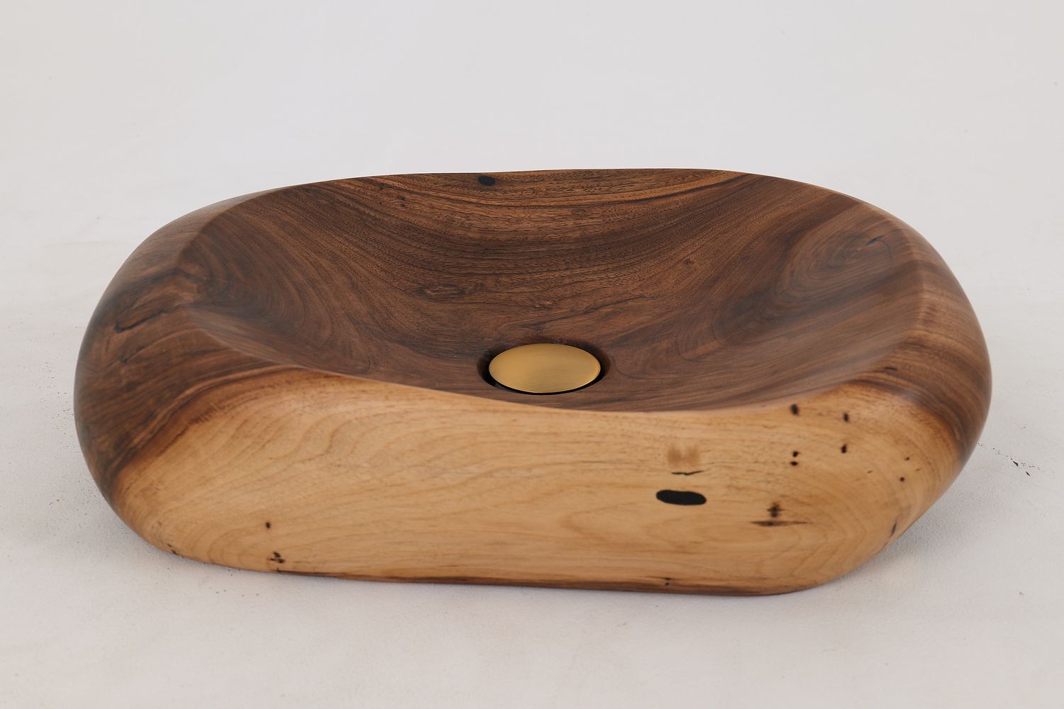 Banik, Organic Sculpted Wood Sink - Carved From Solid Wood Banik, Organic Sculpted Wood Sink - Carved From Solid Wood