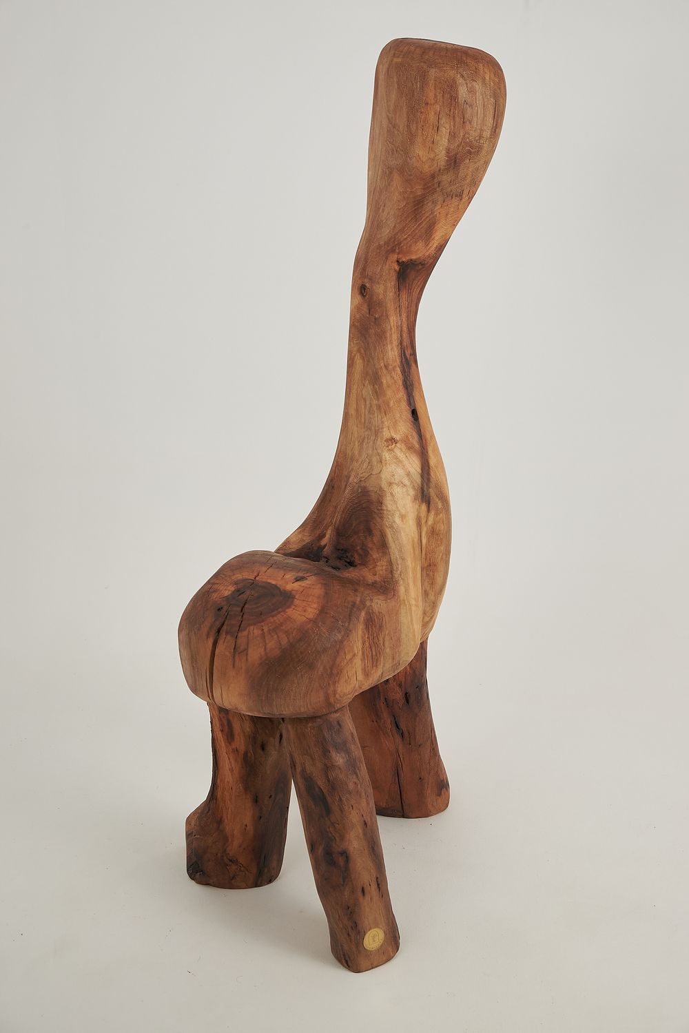Leszy, Chainsaw-Carved Sculptural Chair Leszy, Chainsaw-Carved Sculptural Chair