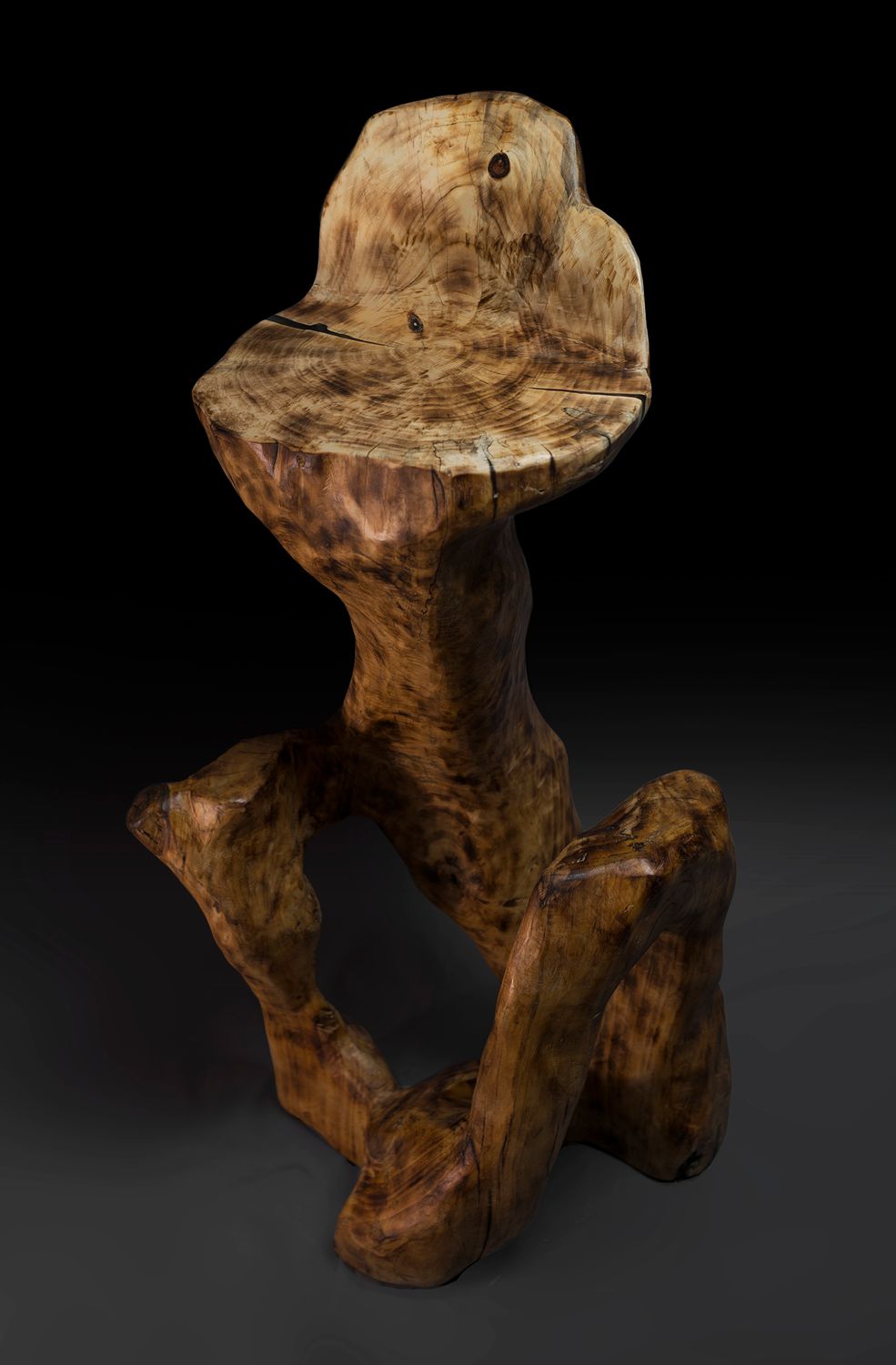 Makha, Rustic Sculptural Bar Chair Makha, Rustic Sculptural Bar Chair