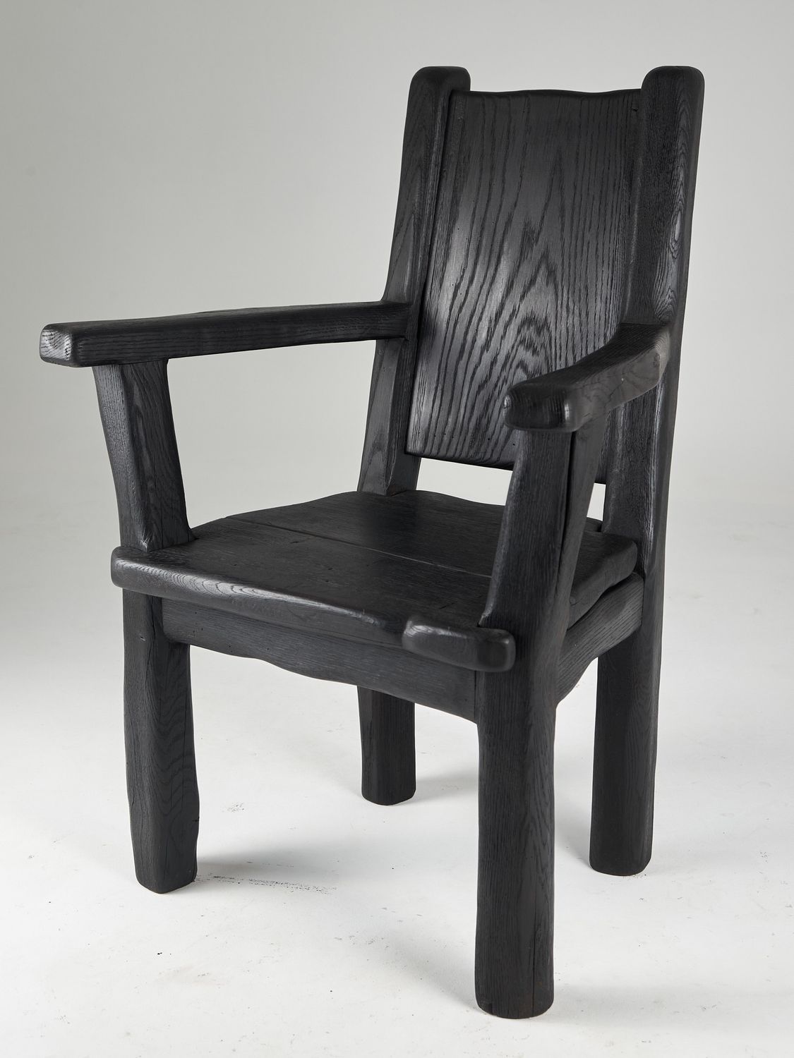 Veles, Hand Crafted Charred Armchair Veles, Hand Crafted Charred Armchair
