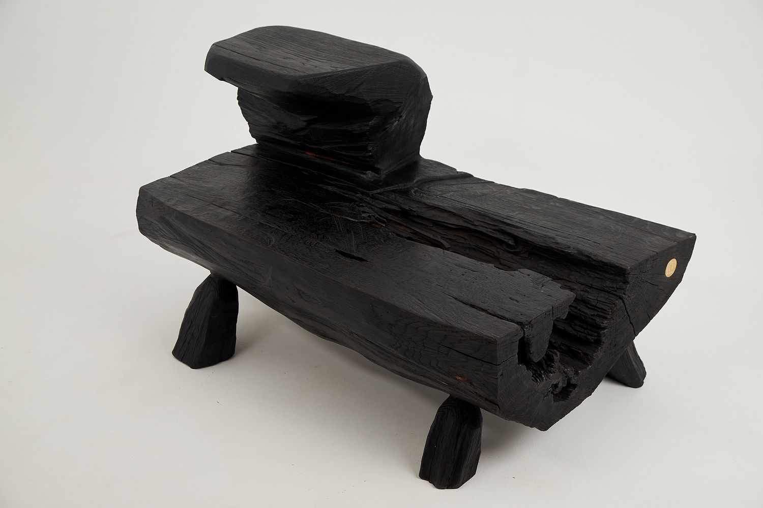 Jownik, Charred Rustic Coffee Table - Chainsaw Carved Jownik, Charred Rustic Coffee Table - Chainsaw Carved