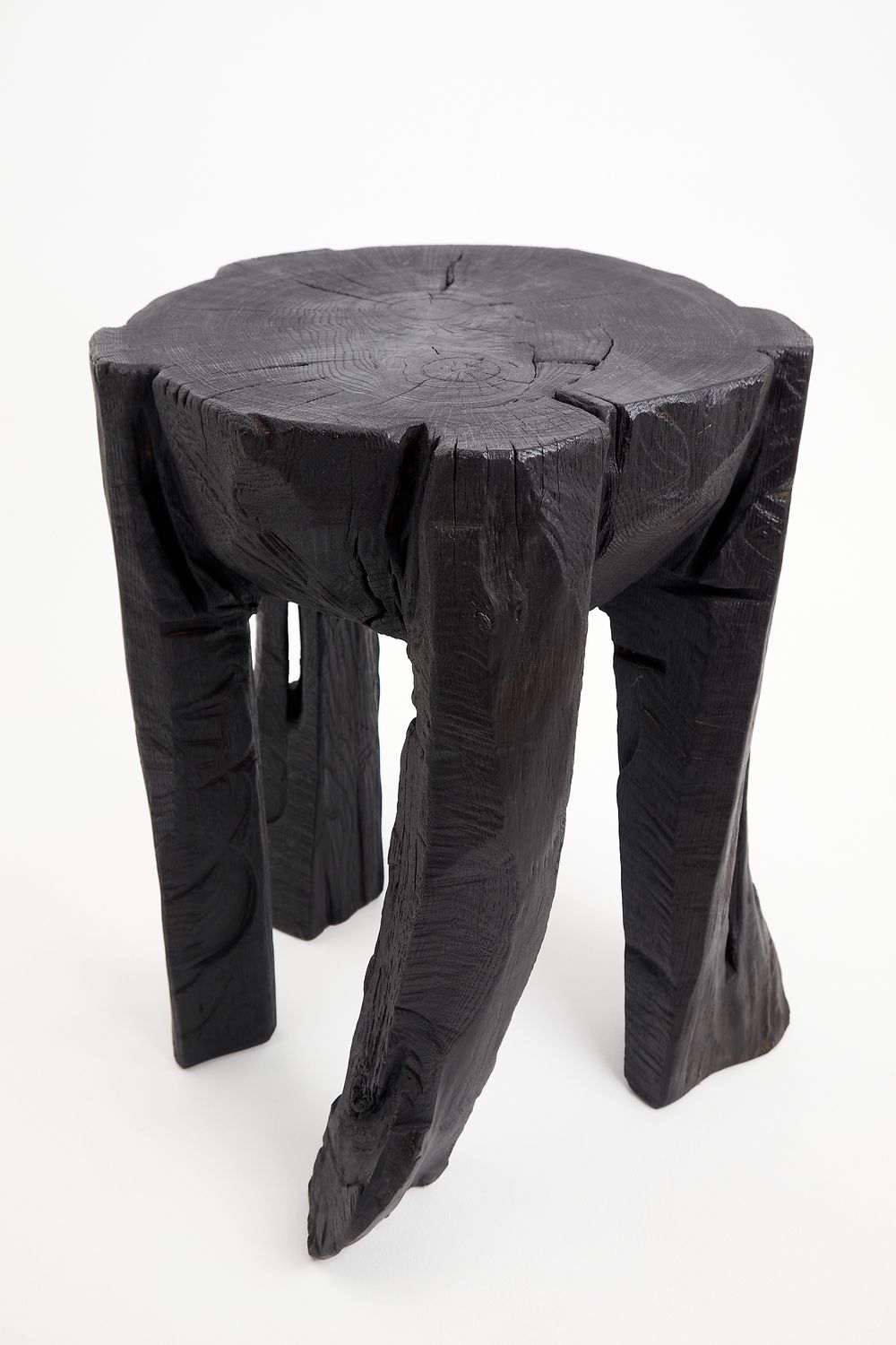 Jownik, Charred Round Coffee Table Jownik, Charred Round Coffee Table