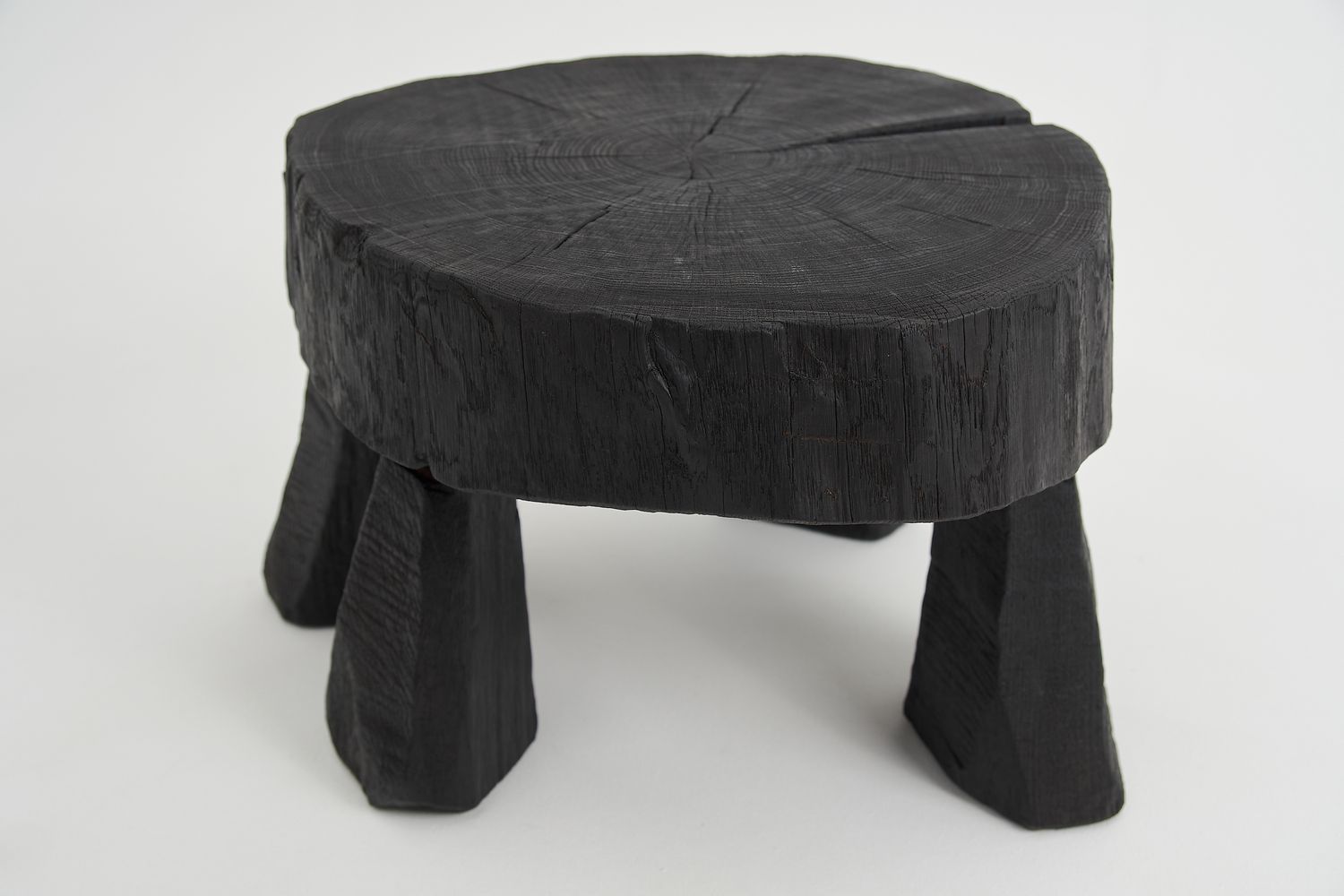 Jownik, Charred Round Coffee Table Jownik, Charred Round Coffee Table