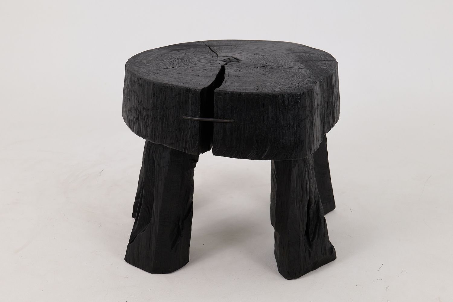 Jownik, Charred Round Coffee Table Jownik, Charred Round Coffee Table