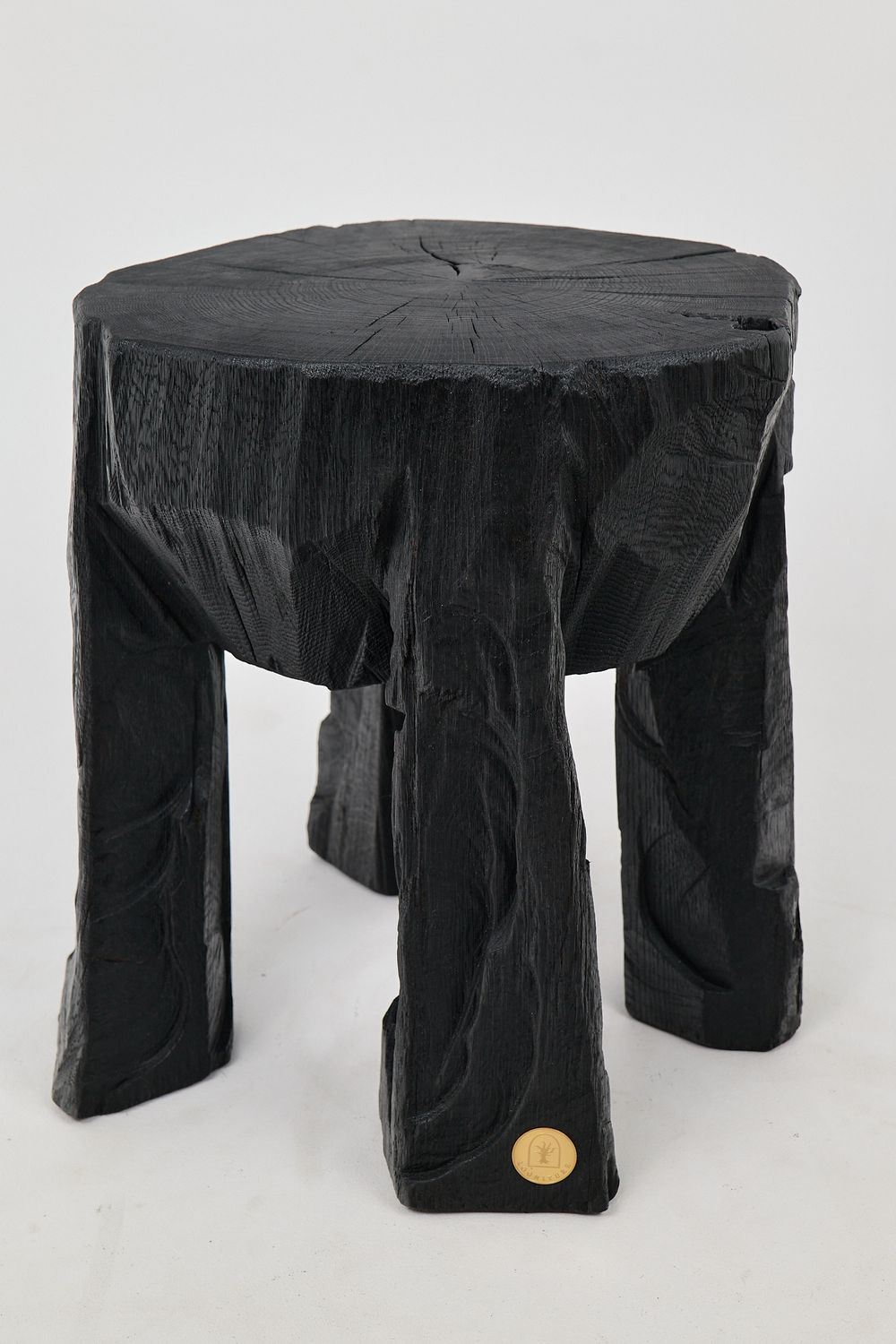Jownik, Charred Round Coffee Table Jownik, Charred Round Coffee Table
