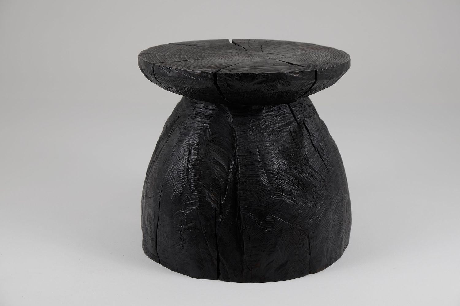 Jownik, Charred Round Coffee Table Jownik, Charred Round Coffee Table