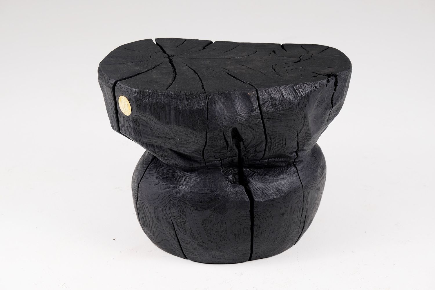 Jownik, Charred Sculptural Side Table/Stool Jownik, Charred Sculptural Side Table/Stool