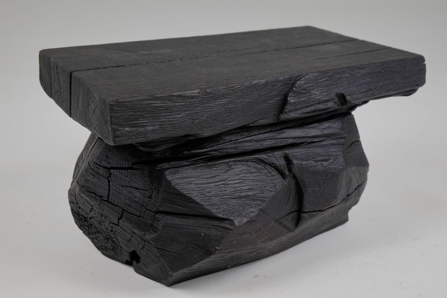 Jownik, Charred Rock Style Stool/Side Table Jownik, Charred Rock Style Stool/Side Table