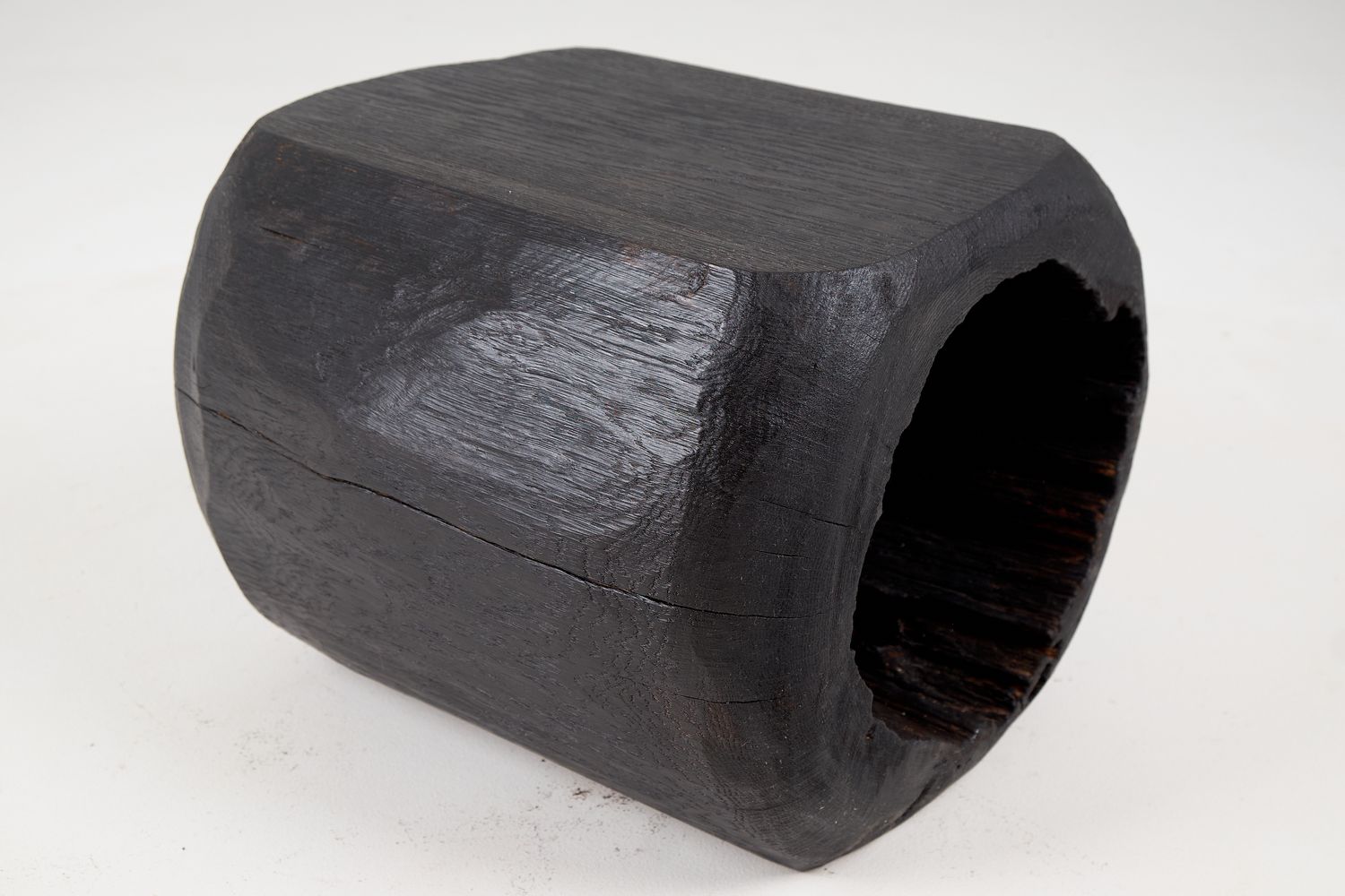Jownik, Charred Hollow Stool/Side Table Jownik, Charred Hollow Stool/Side Table