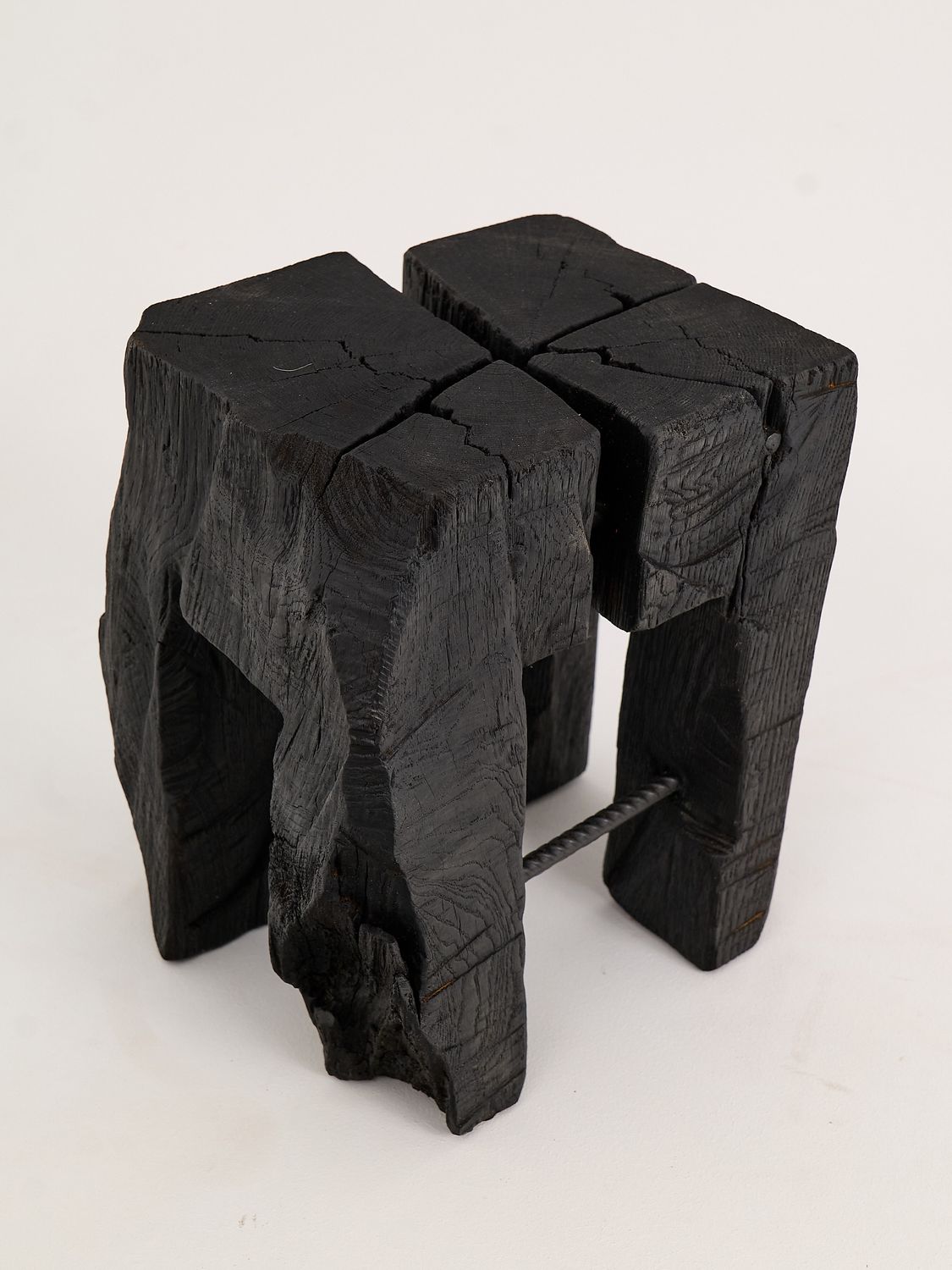 Jownik, Charred Sculptural Stool Jownik, Charred Sculptural Stool